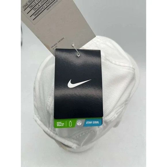 New NIKE Womens Featherlight 2.0 Adj. Tennis Hat Cap White 613968-100 Rare 2013
